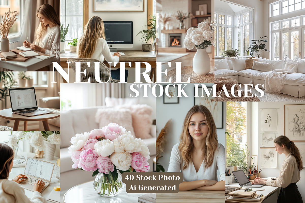 40 Neutral Working Stock Images, a Beauty & Fashion Photo by MarkoPresets (Photo 1 of 7)