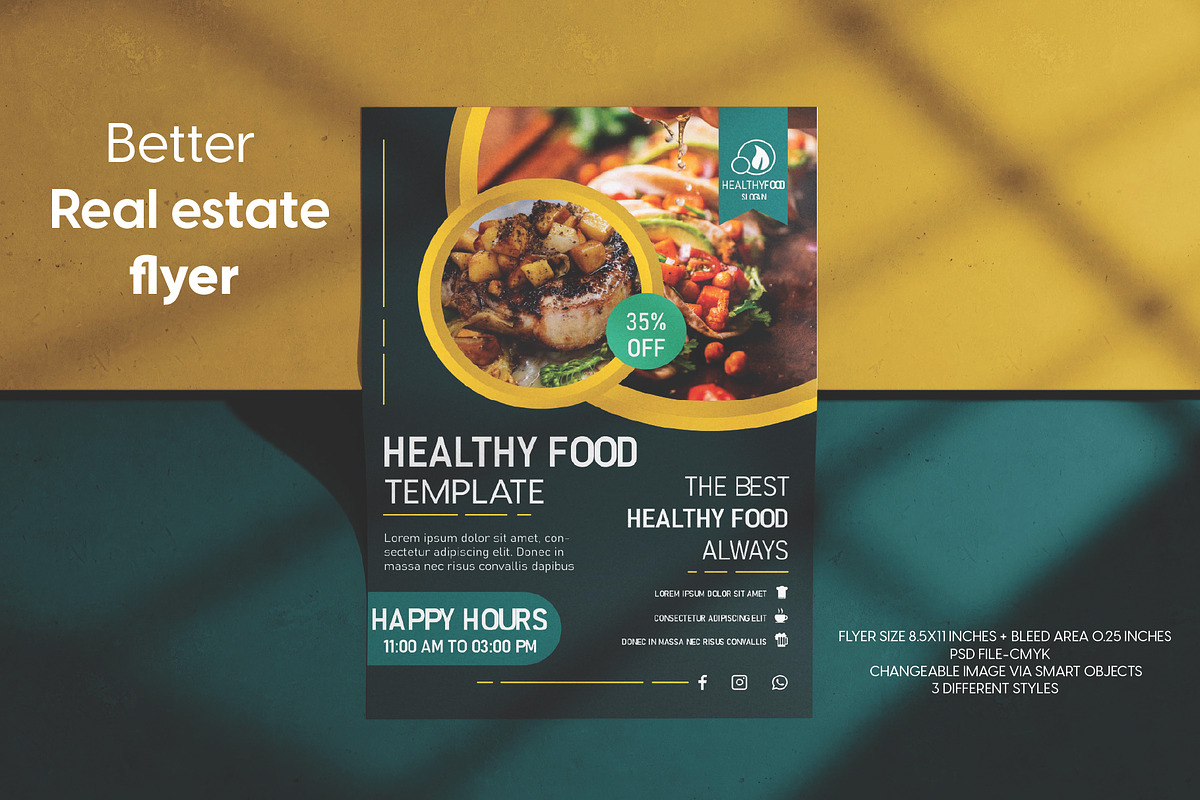 Best healthy food template, a Flyer Template by Workhu (Photo 1 of 4)