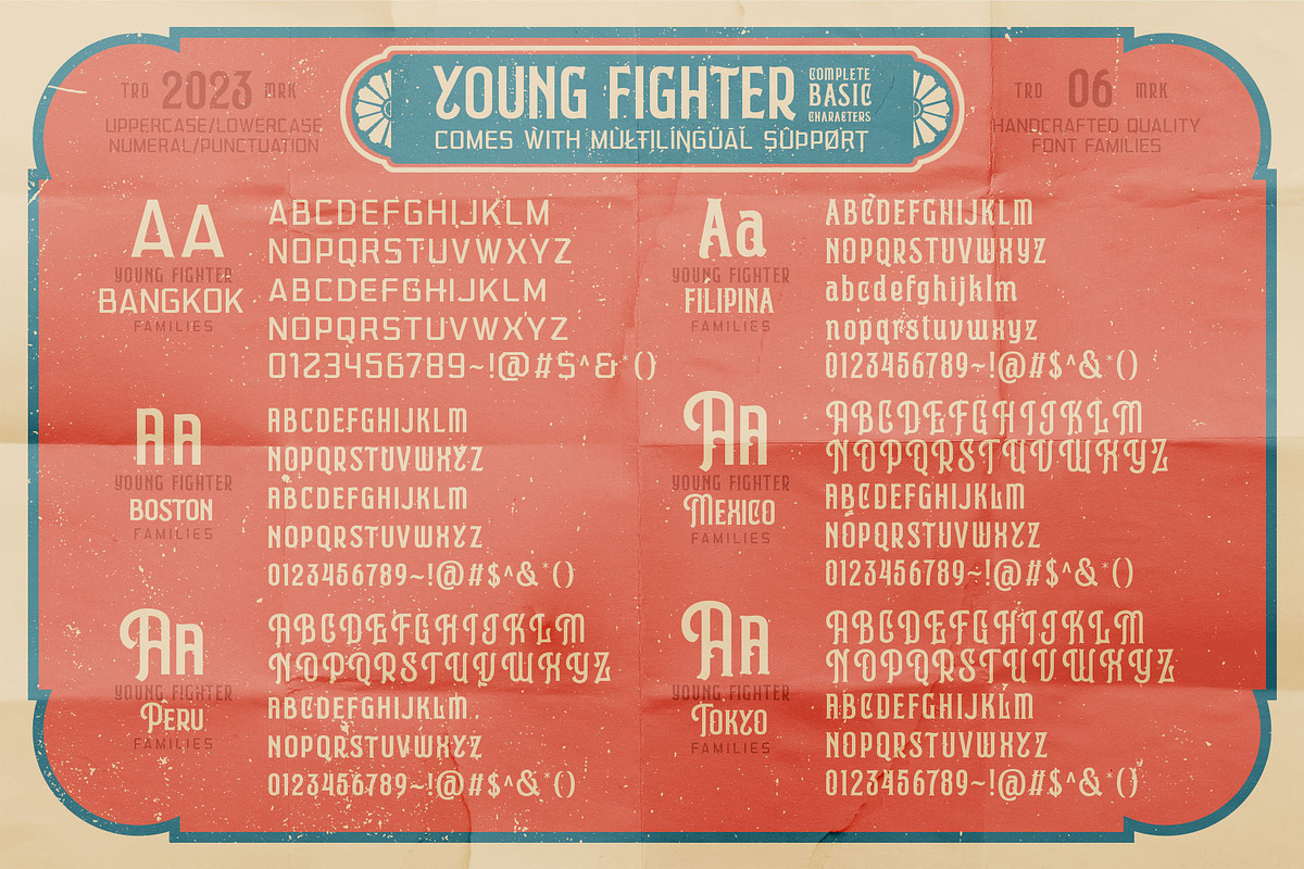 Young Fighter Vintage Display, a Serif Font by alit design (Photo 4 of 21)