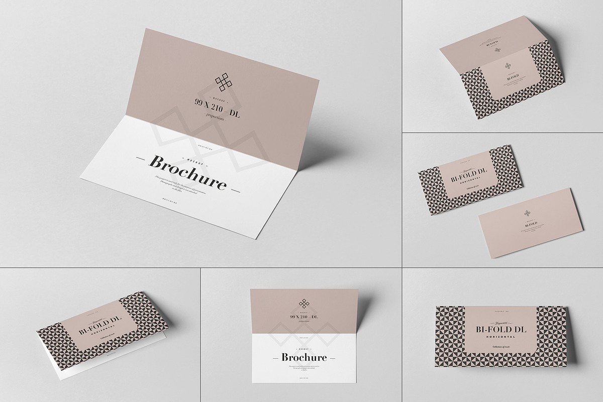 Bi-Fold DL Horizontal Brochure, an Advertising Mockup by Yogurt86 (Photo 1 of 18)