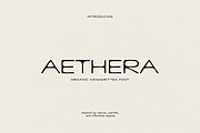 Aethera Organic Handwritten Font, a Sans Serif Font by gafaroff studio (Thumbnail 1 of 5)