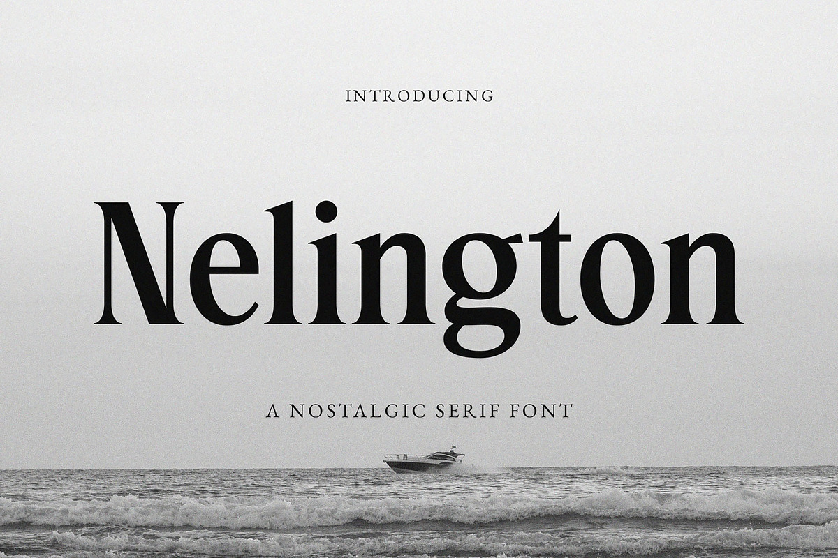 Nelington - Nostalgic Serif Font, a Serif Font by TypeLogue (Photo 1 of 5)