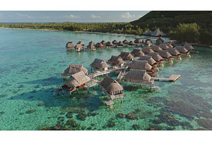 Luxurious overwater bungalows, an Architecture Photo by Goinyk