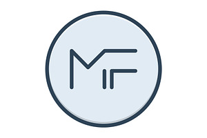 Mf letter color icon, an Icon by Creative priyanka