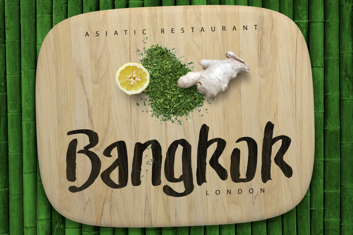 Markos Brush Typeface preview 2