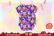Cute Cherry Soda Seamless, a Background Graphic by K.JackArtwork (Thumbnail 5 of 8)
