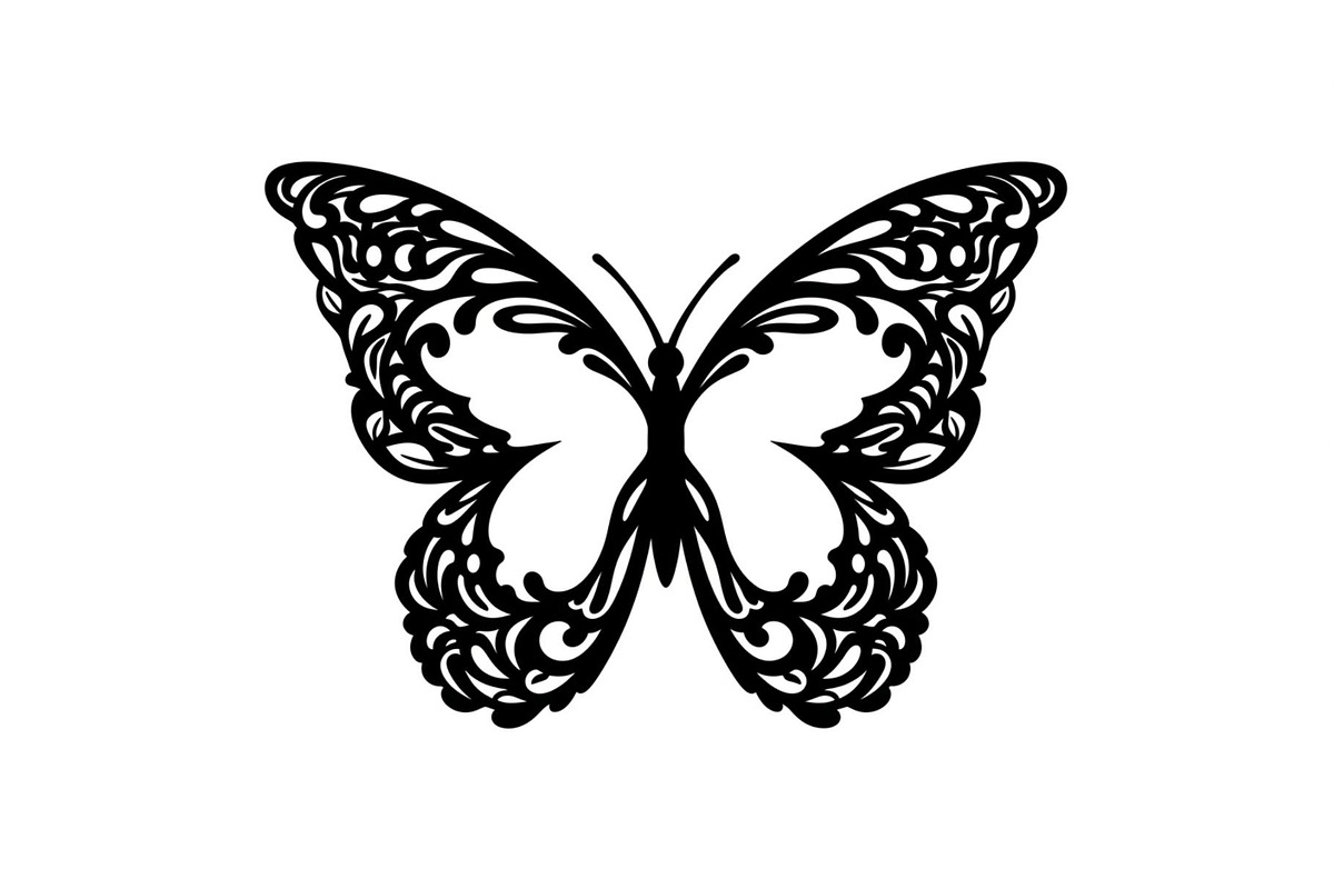 Butterfly Floral Vintage Frame Bundl, an Illustration by Creativeshirt (Photo 8 of 51)