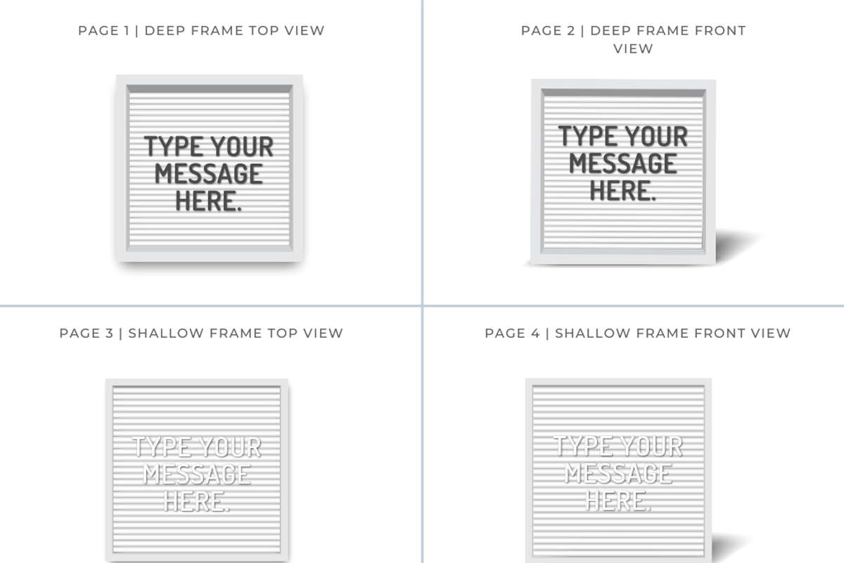 Letter Board Mockup for Canva