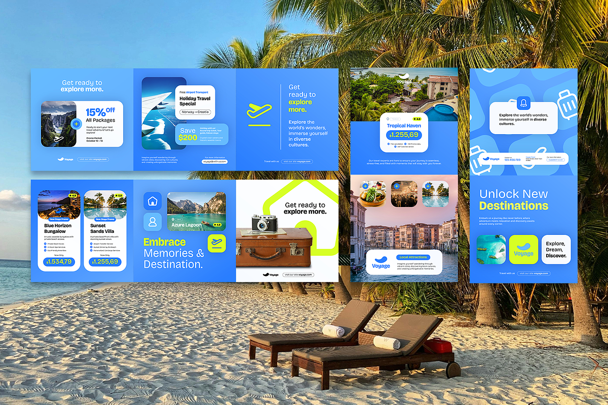 Travel Agent Business Instagram Post, a Social Media Template by Louds Studio (Photo 3 of 5)
