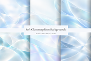 Soft Glassmorphism Backgrounds, a Background Graphic by MarisoArt (Thumbnail 1 of 4)