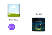 Canva Square Book Mockup Bundle, a Templates & Theme by Ms Tonia Designs (Thumbnail 5 of 9)