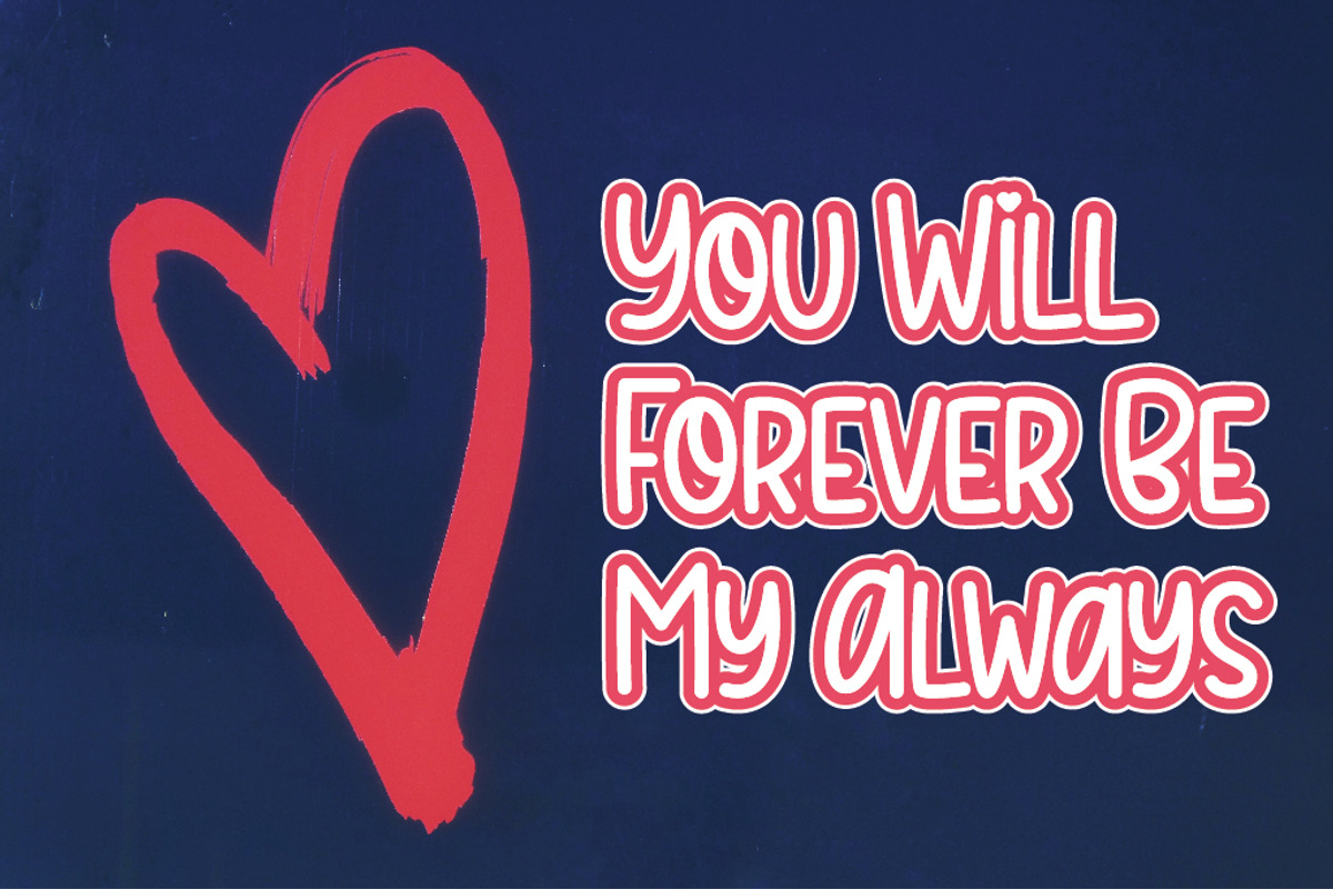 Sweet Valentine Font, a Font by Cherryline Master (Photo 5 of 5)