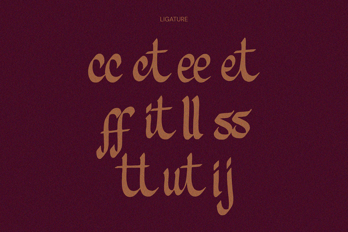 Comero Baroque, a Blackletter Font by Enxyclo Studio (Photo 14 of 15)