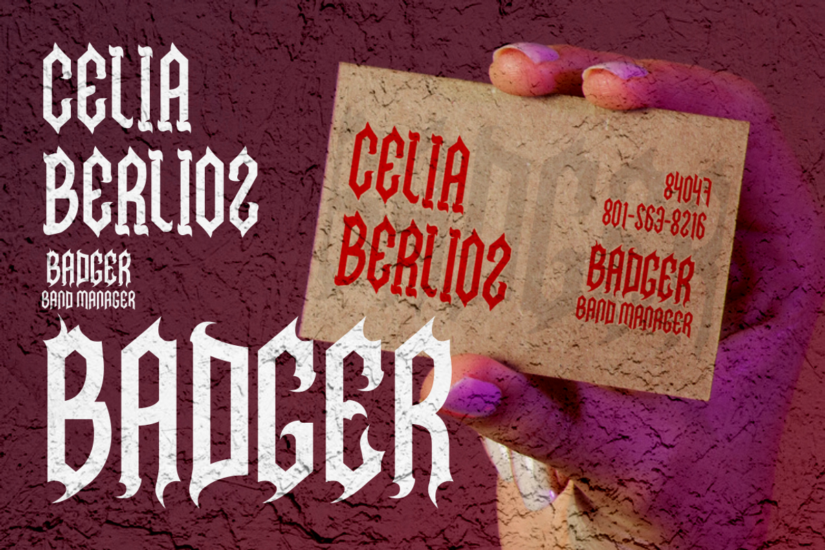 Necrovoid - Heavy Metal Font, a Font by PutraCetol Studio (Photo 7 of 12)