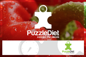 Puzzle Diet Logo Template