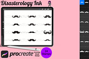 Hipster Moustaches Set 1 Procreate, a Brush Add-On by Disasterology Ink (Thumbnail 1 of 10)