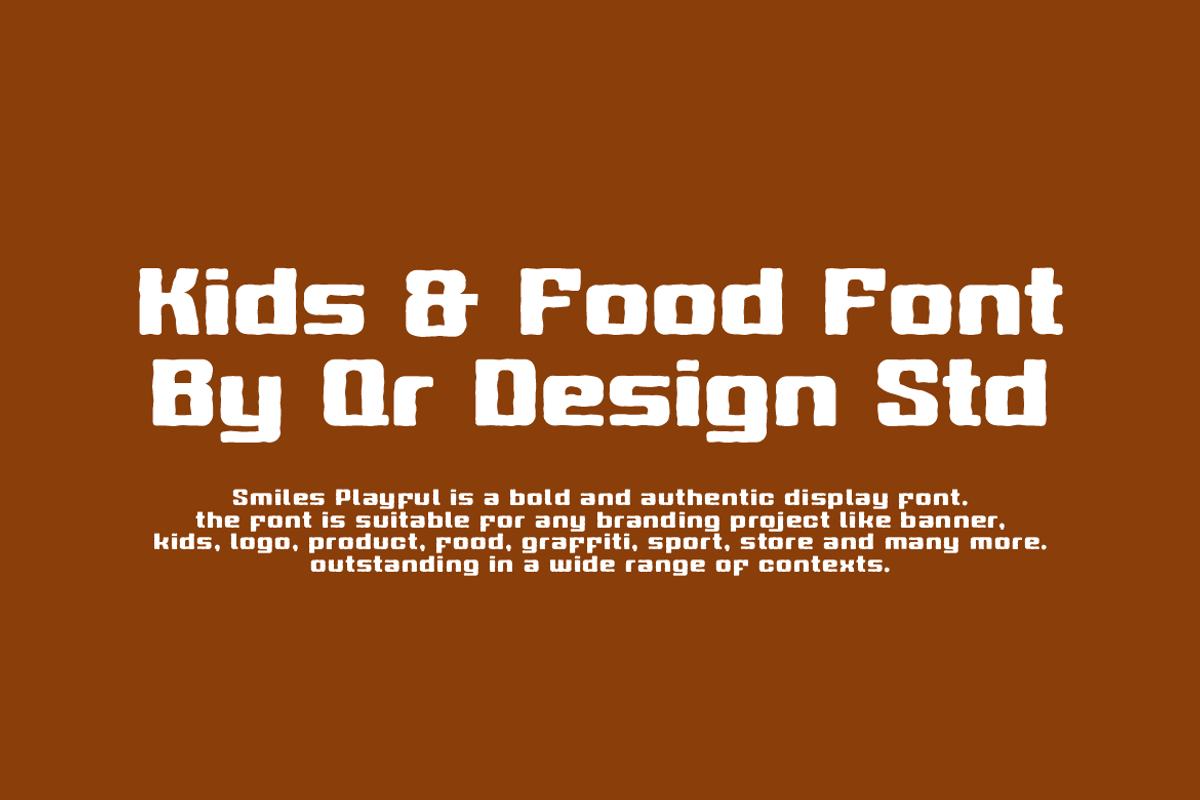 Smiles Playful Font, a Sans Serif Font by QR Design Studio (Photo 7 of 10)