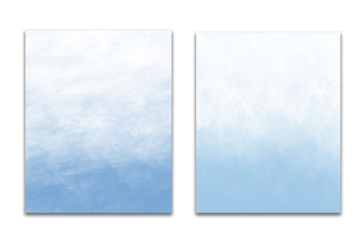 Blue ombre watercolor, a Texture Graphic by GraphicRain (Photo 5 of 7)