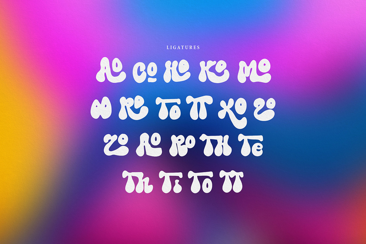 Eighties Party - Bubble Retro Font, a Font by Deeezy (Photo 4 of 6)
