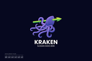 Kraken Gradient Colorful Logo, a Branding & Logo Template by Zeer Graphic