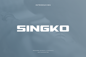 Singko - Modern Sports Typeface