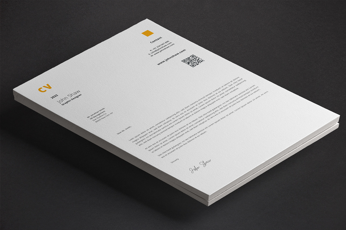 John Resume Template, a Resume Template by Nina Shaw (Photo 5 of 10)