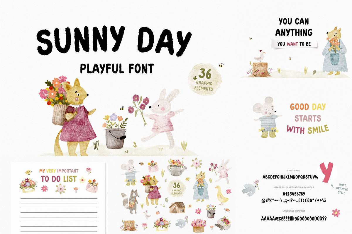 Cute Font BUNDLE | Part 2, a Handwritten Font by JuliaVolkova (Photo 8 of 13)