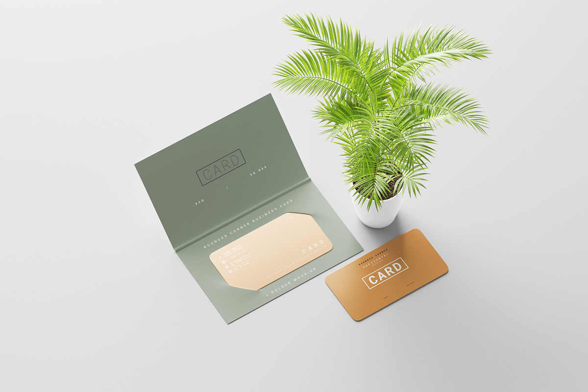 Business Card with Holder Mockups, a Print Template by pmvch (Photo 11 of 11)