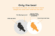 Animal Linocut Clipart Bundle, an Animal Illustration by ClayStudio (Thumbnail 2 of 5)