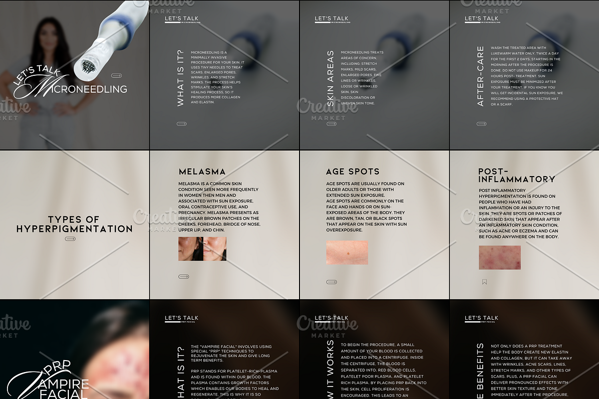Skincare Instagram Templates Canva, a Social Media Template by Design Driven Media (Photo 2 of 7)