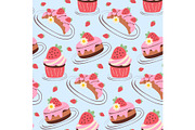 Bakery offers a variety of sweet, a Food Illustration by okskukuruza (Thumbnail 1 of 3)