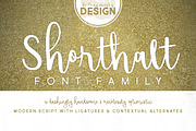 Shorthalt, a Script Font by Brittney Murphy Design (Thumbnail 1 of 5)