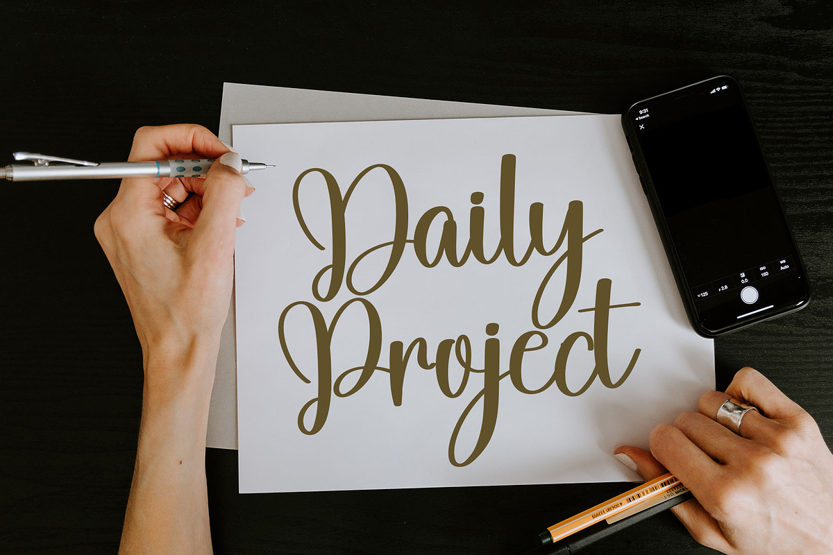 Monoline, a Handwritten Font by FreshTypeINK (Photo 4 of 8)