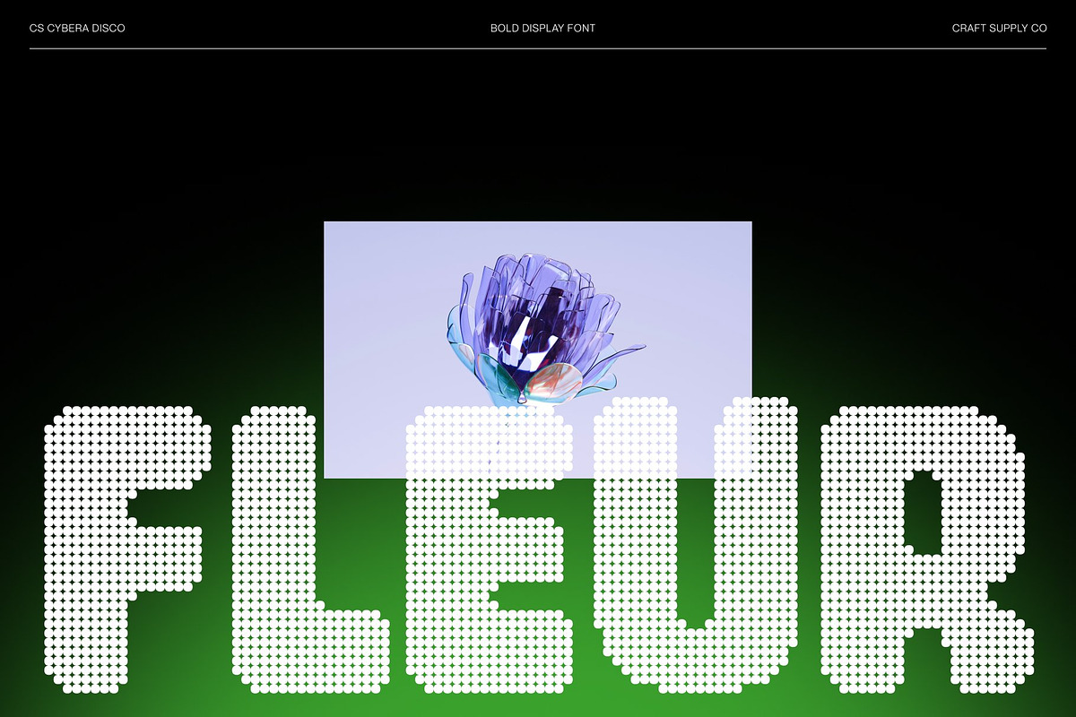 CS Cybera Disco, a Sans Serif Font by Craft Supply Co. (Photo 2 of 8)
