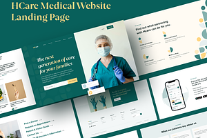 HCare Medical Website Landing Page