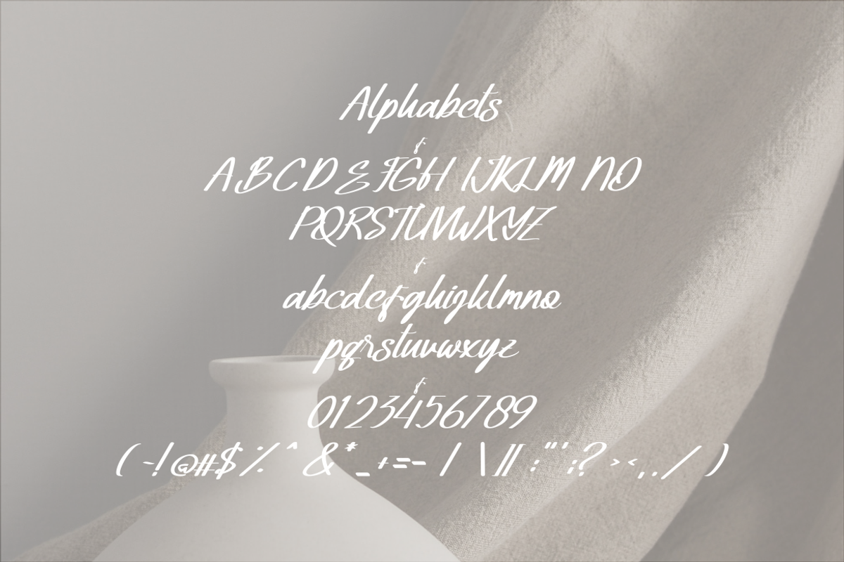 The Hollifate Font, a Script Font by ponuppo (Photo 3 of 3)