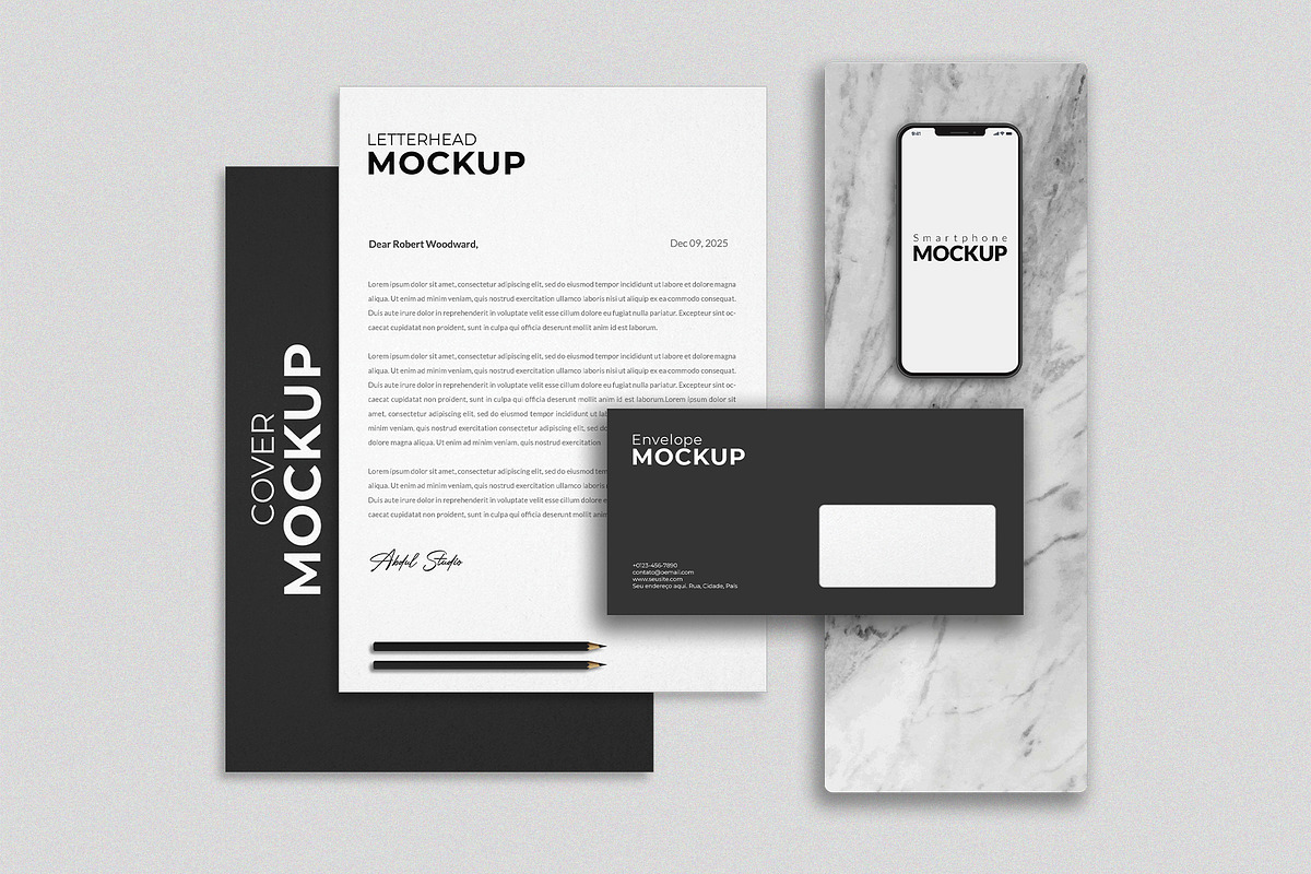 Corporate Stationery Mockup, a Books & Magazine Mockup by Abdul Studio (Photo 4 of 10)