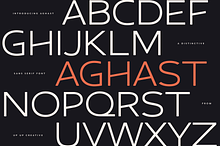 Aghast Sans - Regular and Outline