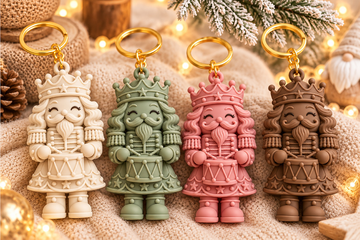 Nutcracker Christmas Keychain STL, an Object 3D Model by Layerology (Photo 5 of 5)