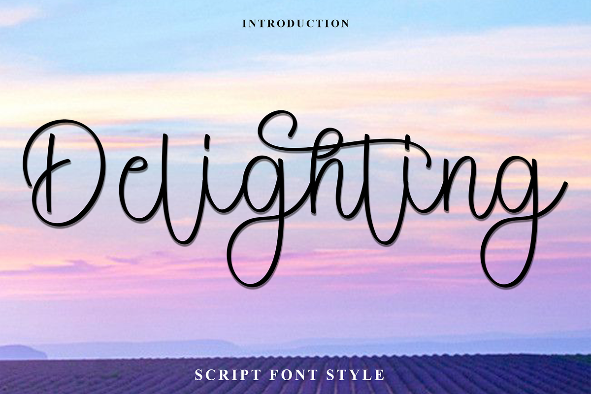 Delighting, a Handwritten Font by FreshTypeINK (Photo 1 of 7)
