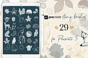 Procreate Stamps Brush Forest Animal, a Shape Add-On by Ducatum (Thumbnail 1 of 10)