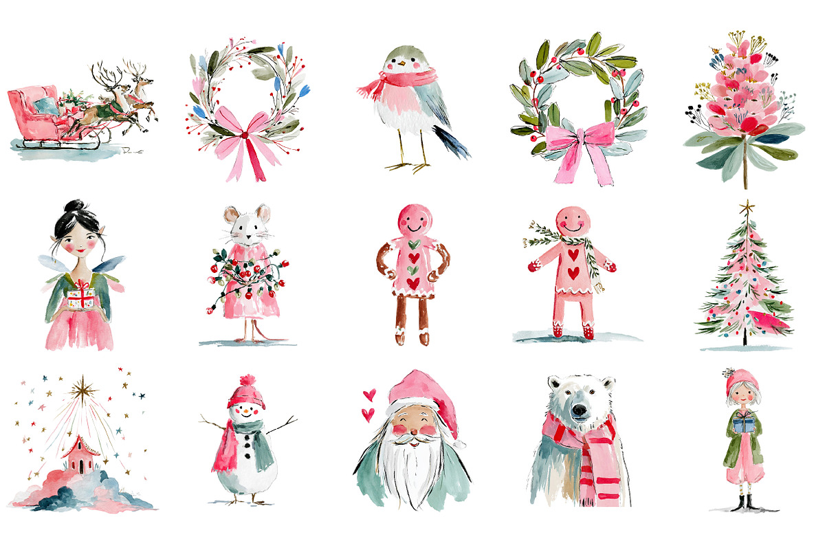 Hand Drawn Whimsical Christmas PNG, an Illustration by Craft Nest (Photo 4 of 4)