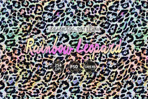 Rainbow Leopard - Seamless Patterns