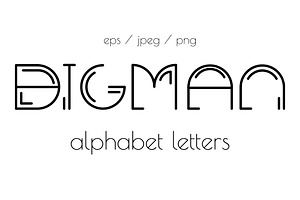 BigMan Alphabet Letters