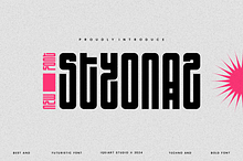 Styonaz - Futuristic Techno Font