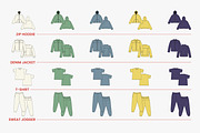 Apparel Vector Mockup Bundle, an Apparel Mockup by S.i. Graphics (Thumbnail 5 of 8)