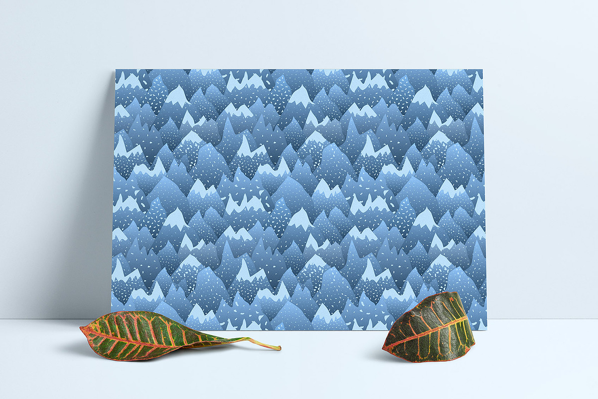Landscape pattern set, a Pattern Graphic by Hellgram