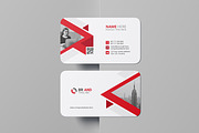 Red Stylish Business Card Template, a Business Card Template by VectStock (Thumbnail 5 of 5)