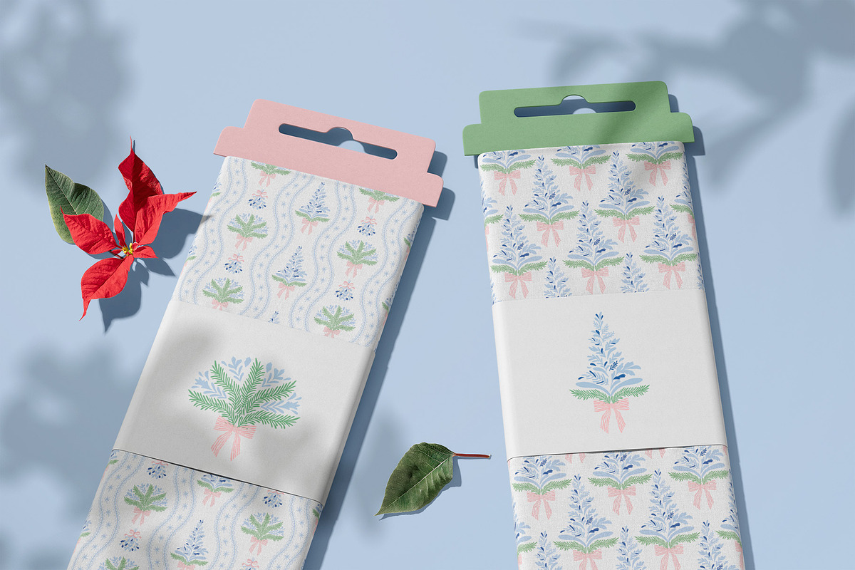 Grandmillennial Christmas patterns, a Pattern Graphic by Tani Kuzminka (Photo 13 of 23)