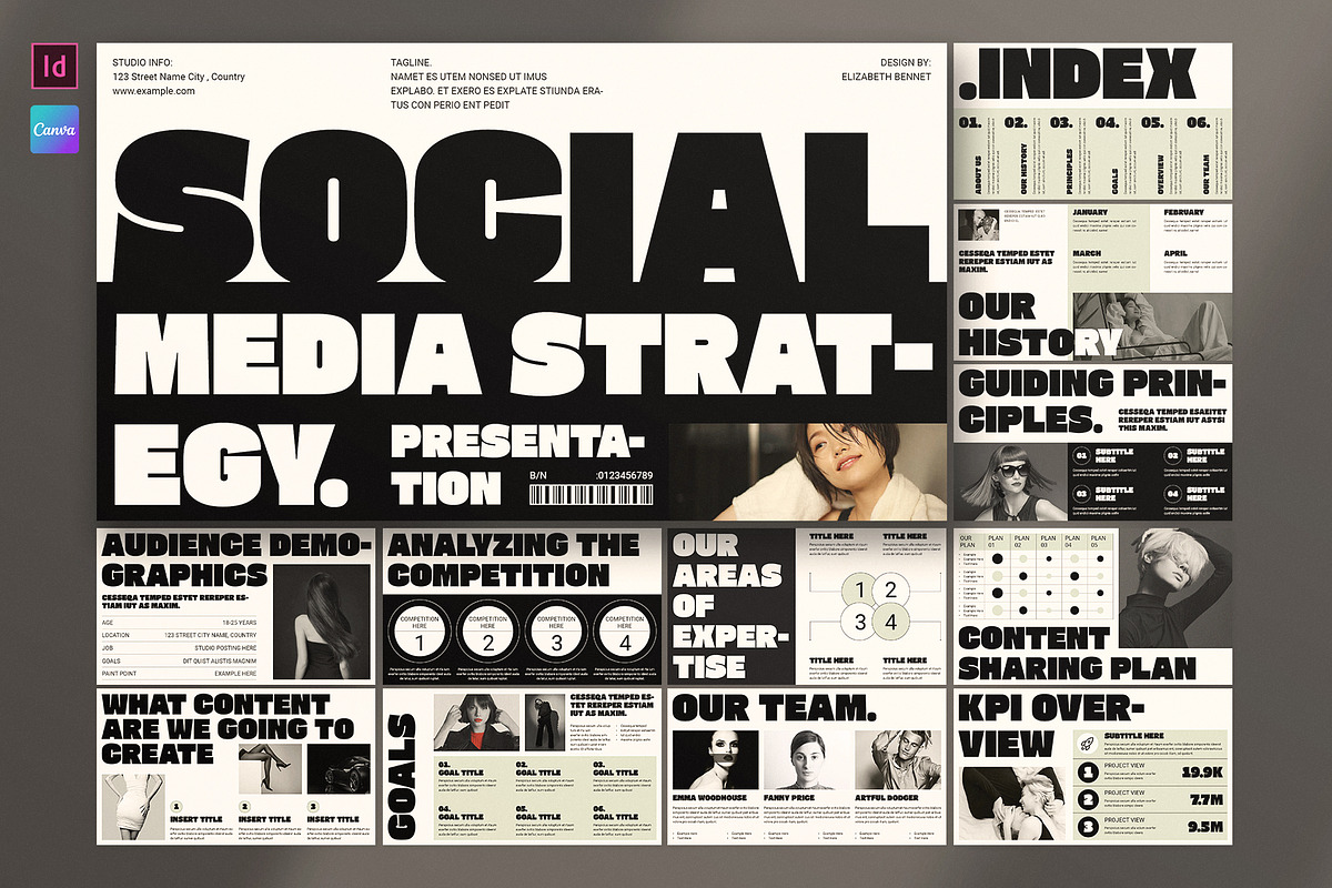 Social Media Strategy Presentation, a Presentation Template by E-Type (Photo 1 of 5)